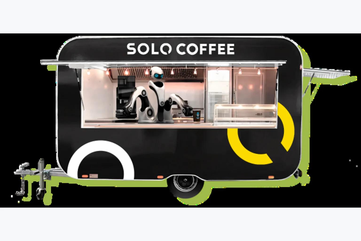 SoloCoffee Фудтрак: Приготовление напитков